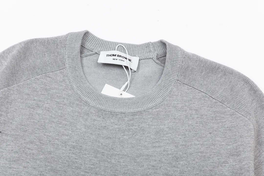 Thom Browne ➡️ POLO ， Retro Same Style Versatile 。 : Gray Size：M-3XL